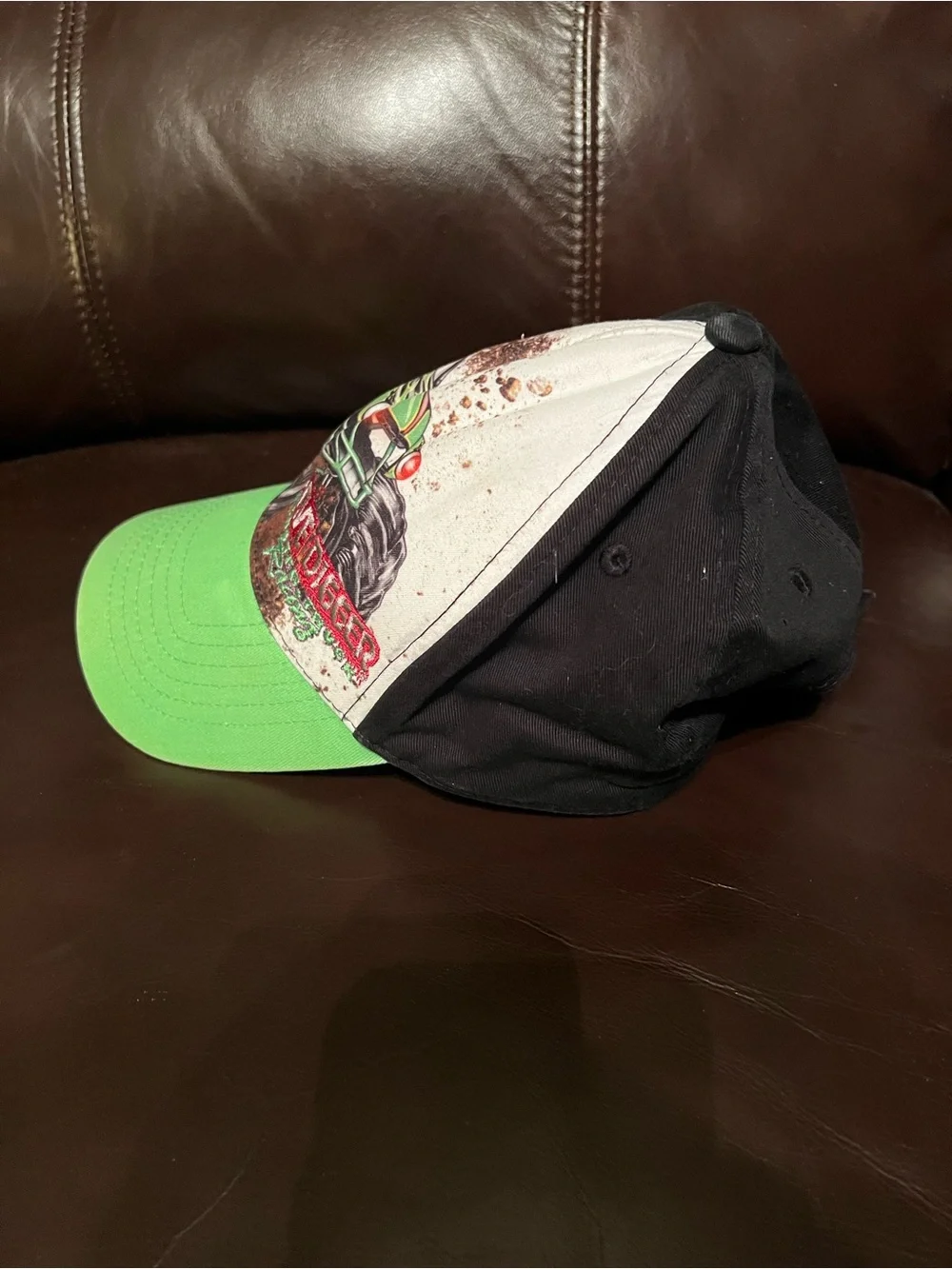 Grave Digger Monster Truck Kids Cap - Green/Black